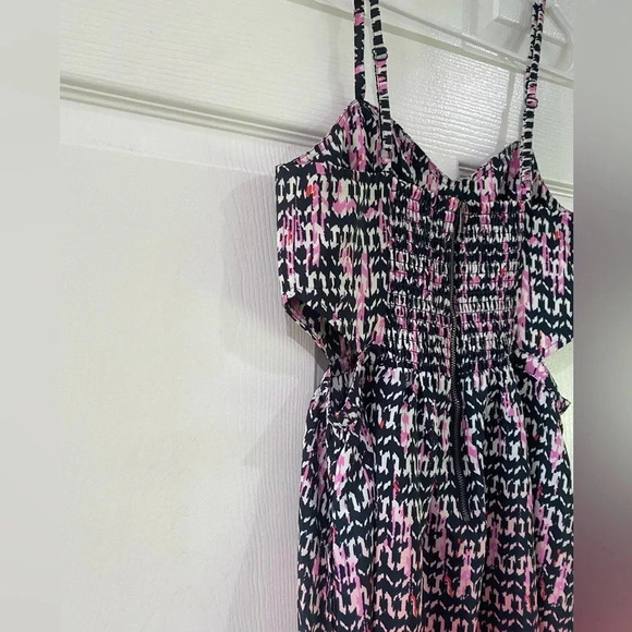 American Eagle Womens Size 6 Dress Spaghetti Strap Colorful Aztec Mini - Picture 11 of 13